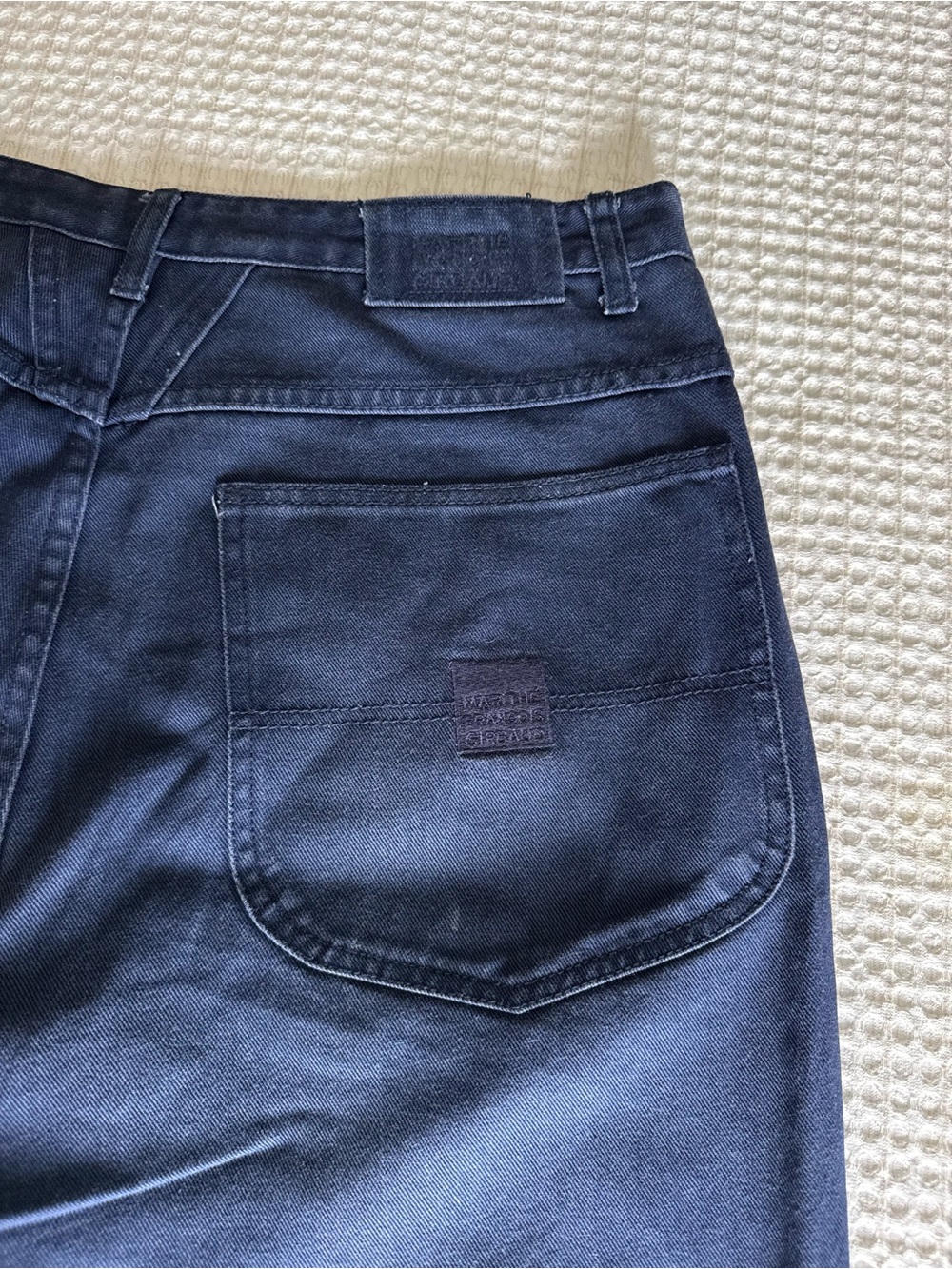 Vintage rare Marithe Francois Girbaud Carpenter Jeans Mens 36 Baggy Dark Wash ne